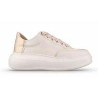 MP 252-6307 Bej Kadın Bağcıklı Spor Ayakkabı