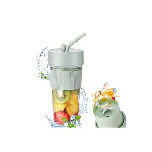 Mini Taşınabilir Mikser 350 Ml Smoothie Makinesi Meyve Sıkacağı Şarj Edilebilir Blender Yeşil
