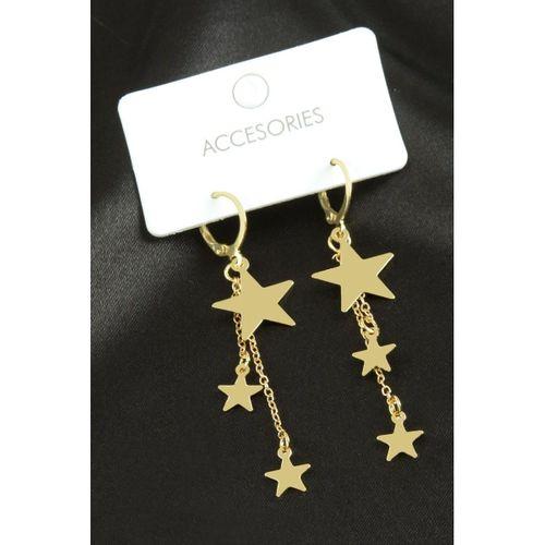 Yıldız Sallantılı Trend Metal Küpe