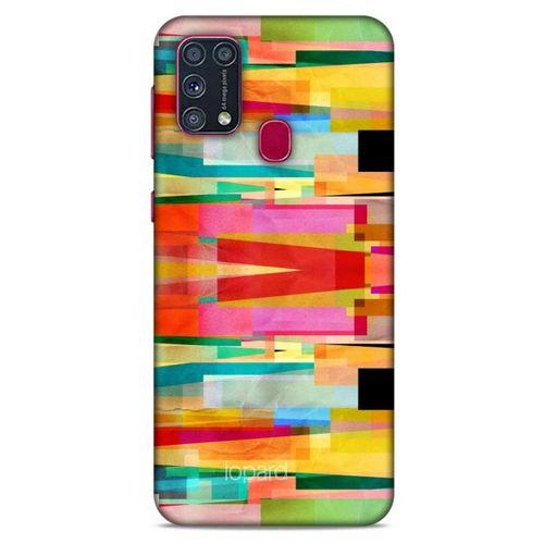 Samsung Galaxy M31 Kılıf Pastel Renkler (21) Koruyucu Kapak Yeşil Kırmızı