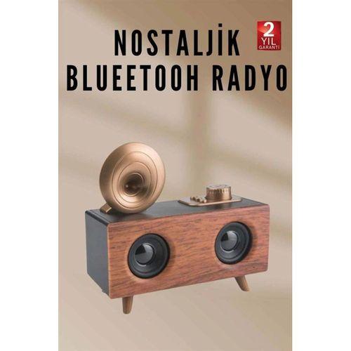 Nostaljik Radyo Bluetooth Bağlantılı Şarjlı Yüksek Ses Kaliteli Yeni Nesil