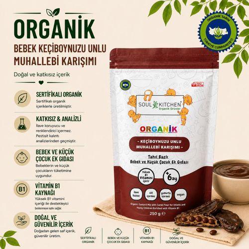 Organik Keçiboynuzu Unlu Bebek Muhallebisi Kaşık Maması 250gr (B1 VİTAMİNLİ)