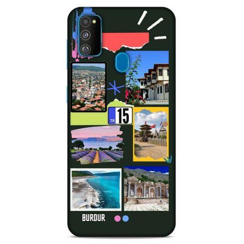 Lopard Samsung Galaxy M30s Uyumlu Kılıf Şehirli ※ (15) Burdur Antişok Kılıf