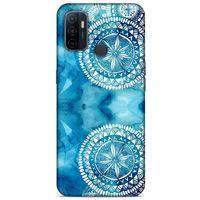 Huawei P40 Uyumlu Kılıf Mavi Delisi (45) Liquid Air Kılıf Suluboya Motif