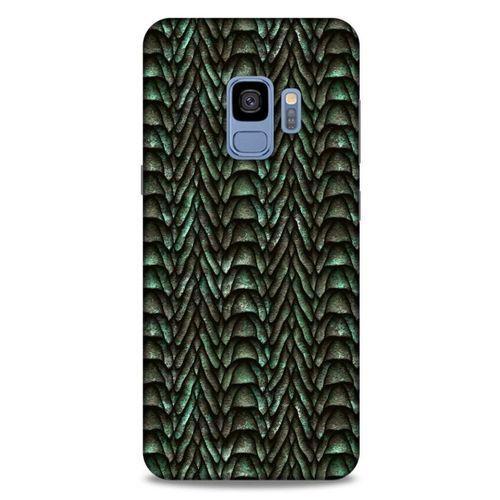 Samsung Galaxy S9 Kılıf Dragons (9) Kılıf Ejderha Cilt Açık Yeşil