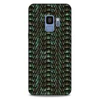 Samsung Galaxy S9 Kılıf Dragons (9) Kılıf Ejderha Cilt Açık Yeşil