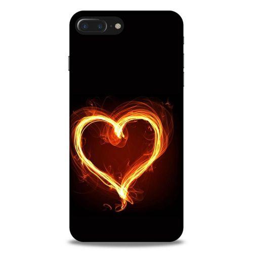 Lopard Apple Iphone 7 Plus Uyumlu Kılıf FireX (24) Darbe Emici Kılıf Ateşli Kalp
