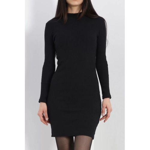 pilelistore Kaşkorse Yırtmaçsız Elbise Siyah