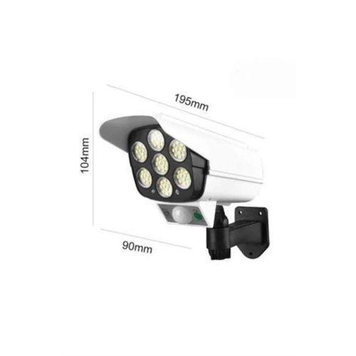 Solar Lamba Kamera Görünümlü Duvar Lambası Dönebilen Bahçe Aydınlatması