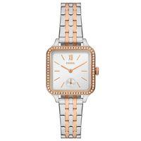 Fossil FBQ3907 Quartz Çelik Rose/Gri Beyaz Kadran 28 mm Kadın Kol Saati