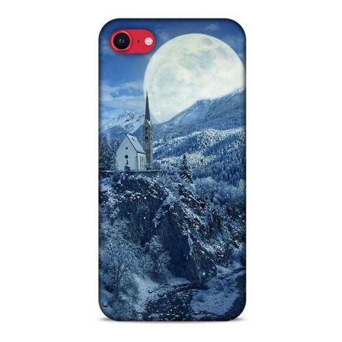 Apple iPhone SE 2020 Kılıf Snowix (49) Ultra Silikon Kılıf Beyaz Mavi