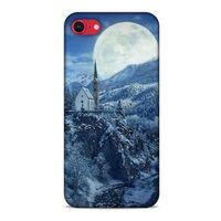 Apple iPhone SE 2020 Kılıf Snowix (49) Ultra Silikon Kılıf Beyaz Mavi