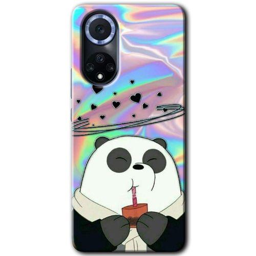 Huawei Nova 9 Kılıf HD Desen Baskılı Arka Kapak - Milkshake Panda + Kırılmaz Cam