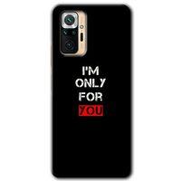 Potkal Hediye Fabrikası Xiaomi Redmi Note 10 Pro Kılıf HD Desen Baskılı Arka Kapak - For You