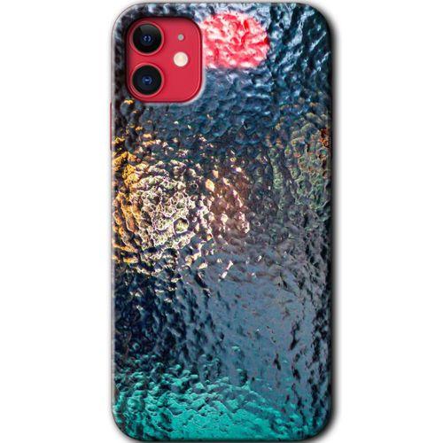 iPhone 11 Kılıf Baskılı Kapak - Blur Cam + 5D Tam Kaplayan Cam