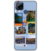 Lopard Oppo Realme C15 Uyumlu Kılıf Şehirli ※ (37) Kastamonu Silicone Cover