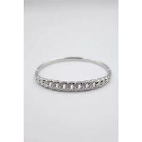 Taşlı Vip Bilezik - Gümüş