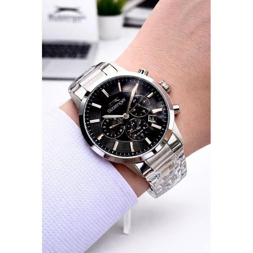 Slazenger İtalyan Tasarım Bileklik Hediyeli 2 Yıl Garantili 10 Atm Çelik Erkek Kol Saat ESE.2511.02