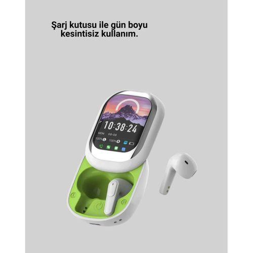 Kayar Kapak Tasarımlı Dokunmatik Ekranlı Kablosuz Bluetooth Kulaklık