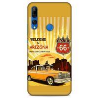 Retro (14) Desen Lansman Kılıf Renkli Huawei Y9 Prime 2019 Kılıf