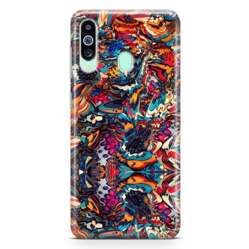 Samsung Galaxy M40 Kılıf Siyah İnci Arka Kapak Koruma Desenli Full Koruyucu