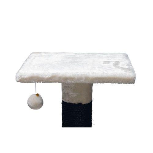 Beeztees Kedi Köşe Tırmalama ve Oyun Evi, Krem, 40x40x135cm