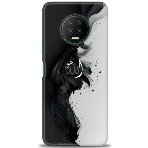 Infinix Note 7 Kılıf HD Baskılı Kılıf - Siyah ve Beyaz + Tam Ekran Koruyucu