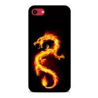 Apple iPhone SE 2020 Kılıf Dragons (26) Tpu Silikon Kılıf Tatoo Ateş Ejderhası