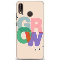 Huawei P20 Lite Kılıf HD Baskılı Kılıf - Grow + Tam Ekran Koruyucu