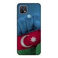 Oppo A15 Uyumlu Kılıf Azarbaijan (19) Kılıfları Yumruk Bayrak