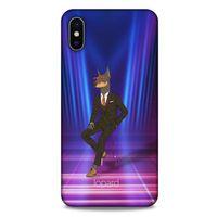 Apple iPhone XS Max Kılıf FunnyMaX (44) Tough Armor Kılıf Fuşya Doberman