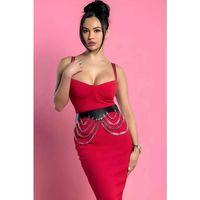 Deri Zincirli Bel Kemeri, Korse Harness - Brf1096