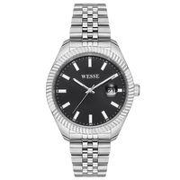 Wesse WWG208201 Quartz Çelik Gri Siyah Kadran 43 mm Erkek Kol Saati