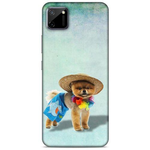 Oppo Realme C11 Kılıf Köpek Kıyafetleri (16) Kalın Kılıf Pomeranian Şort
