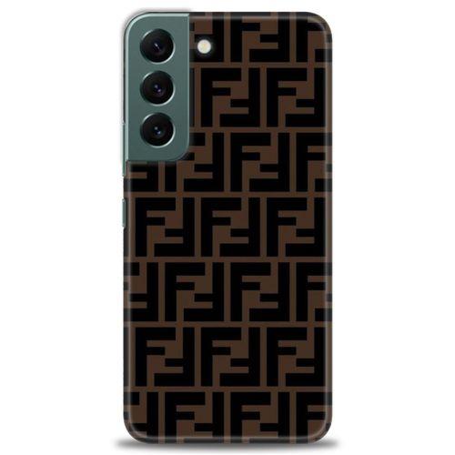 Samsung Galaxy S22 Kılıf HD Baskılı Kılıf - Fendii + Tam Ekran Koruyucu