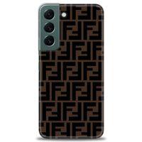 Samsung Galaxy S22 Kılıf HD Baskılı Kılıf - Fendii + Tam Ekran Koruyucu