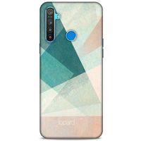 Oppo Realme 5i Kılıf Pastel Renkler (24) Darbe Emici Kılıf Yeşil Beyaz