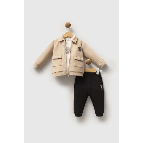 U.S.Polo U.S. Polo Assn 3'lü Takım USB2549 Bej