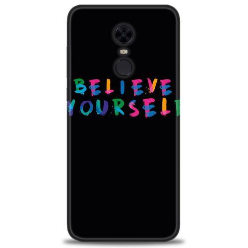 Xiaomi Redmi 5 Plus Kılıf HD Baskılı Kılıf - Believe + Tam Ekran Koruyucu