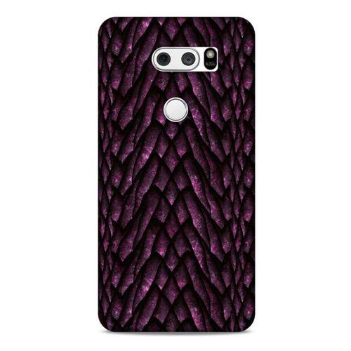 LG K40S Kılıf Dragons (7) Telefon Kılıfı Ejderha Skin Bordo