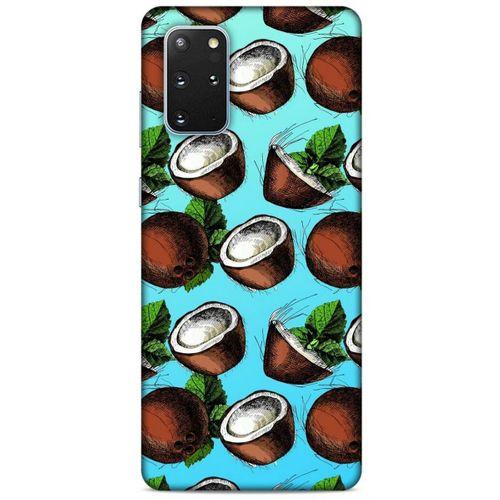 Frutix Hindistan Cevizi 02 Samsung Galaxy S20 Plus Kılıf Desenli Silikon