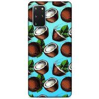 Frutix Hindistan Cevizi 02 Samsung Galaxy S20 Plus Kılıf Desenli Silikon