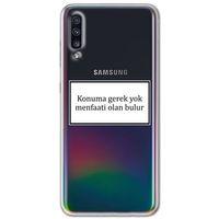 Galaxy A50 Kılıf HD Yazı Baskılı Silikon Arka Kapak - Yazı 6