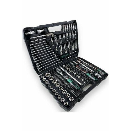 Tam Profesiyonel Germany 72 Diş Eğik Cırcır 216 Parça Lokma Takımı Oto Tamirci Tam Set 1/2-3/8-1/4