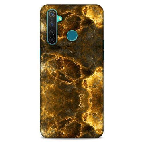 Mermer Desenli (9) Tema Kılıf Koyu Kahverengi Oppo Realme 5 Pro Kılıf