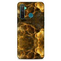 Mermer Desenli (9) Tema Kılıf Koyu Kahverengi Oppo Realme 5 Pro Kılıf