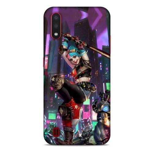 Samsung Galaxy A01 Uyumlu Kılıf Harley Quinn (29) Arka Koruma Kılıfı Koyu haki
