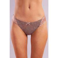 Golshan Giselle Mini Slip, Kadın Güpürlü Saten Bakır Külot