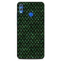 Huawei Honor 8x Kılıf Dragons (5) Koruma Kabı Ejderha Koyu Yeşil Pul