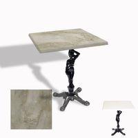 Dockers Çipa 1003 Döküm Ayak Kare Masa 80x80 cm - (Werzalit, Wermodin ve Allzalit Tabla) - Irony